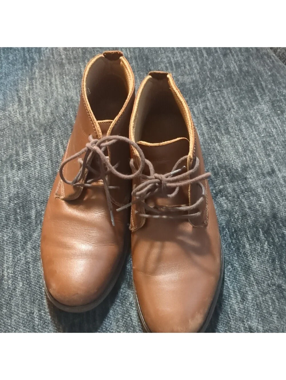 Kuru Draft Aalto Mens 11 Brown Leather Orthopedic Chukka Boots Lace Up